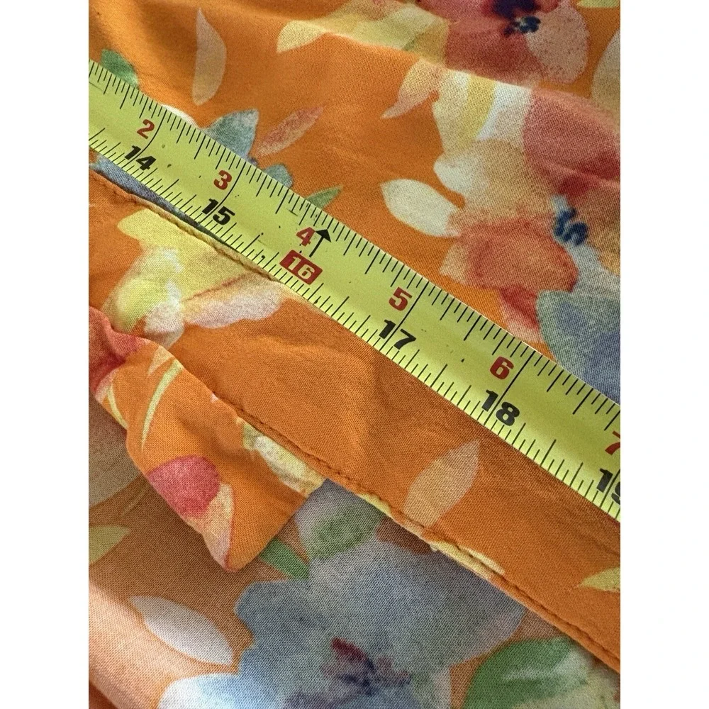 Cynthia‎ Rowley Skirt Womens Medium Multicolor Floral Boho Button Front Maxi